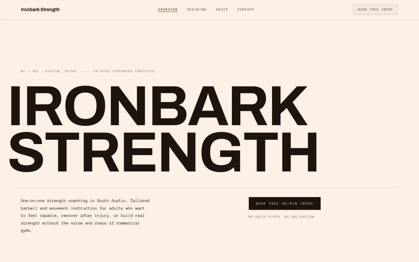 Ironbark Strength preview