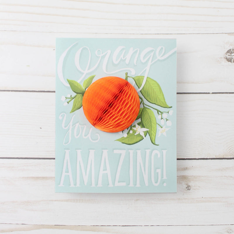 Orange Pop-up Card