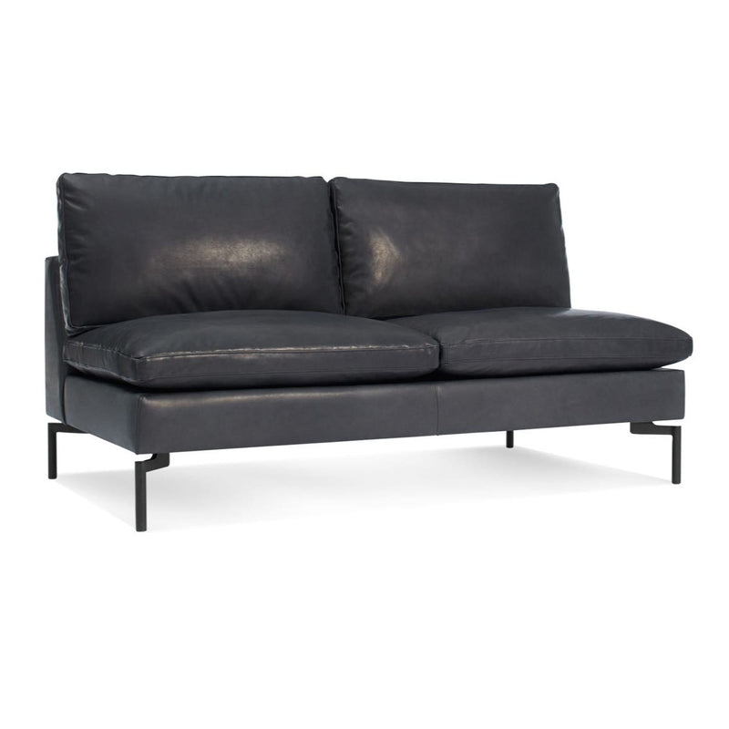 New Standard 60" Armless Leather Sofa