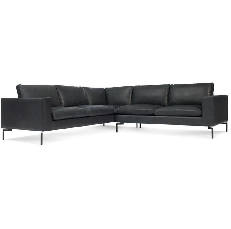 New Standard Leather Sectional Sofa - Small