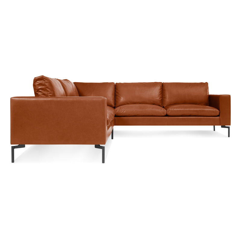 New Standard Leather Sectional Sofa - Small